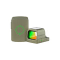 OLIVE GREEN OSIGHT S Multi-Reticle Micro Enclosed Sight with Charging Cover, 2 MOA Dot & 32 MOA Circle for RMSc Footprint, Parallax-Free Durable Reflex Sights (Red Dot)