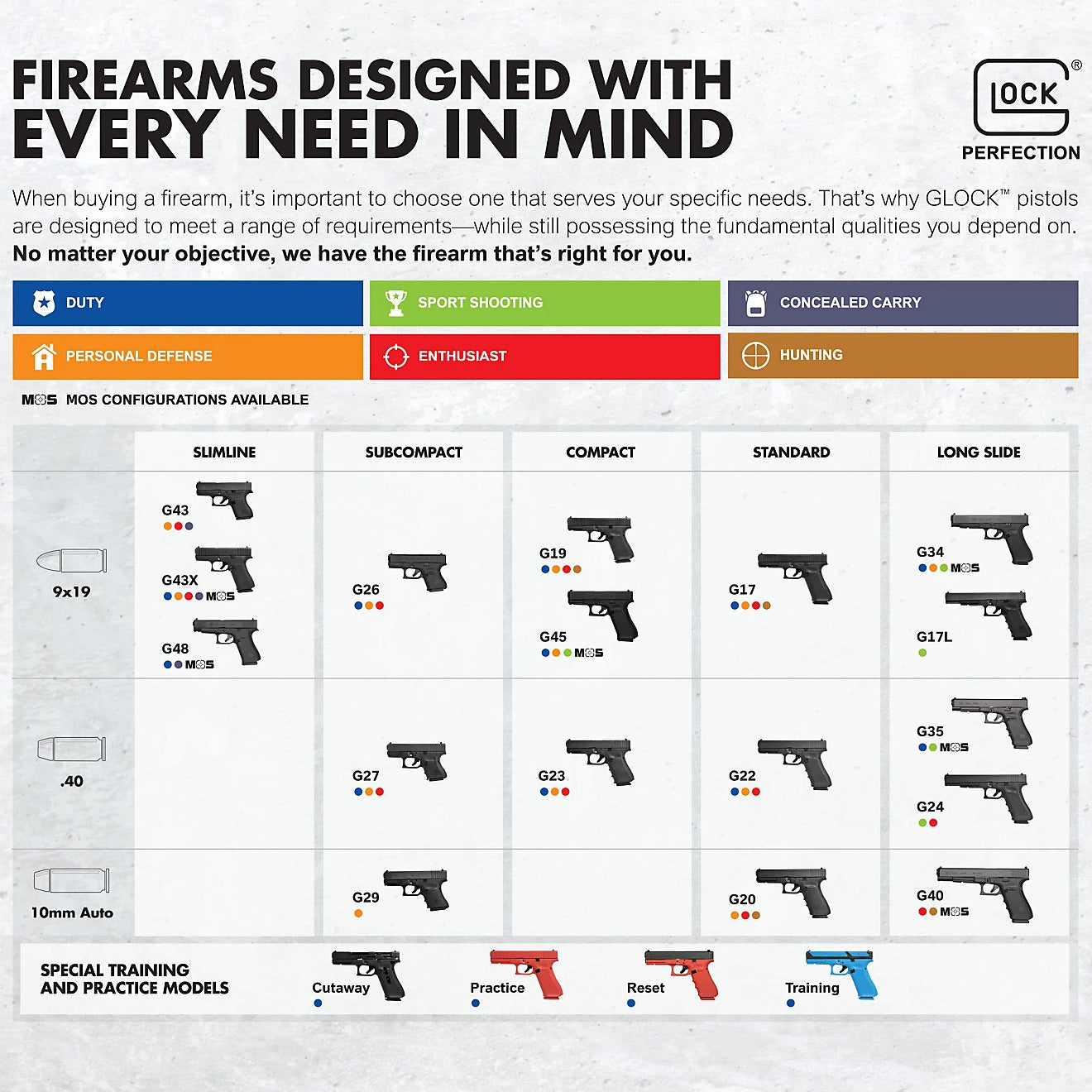 GLOCK G43X Subcompact Semi-Auto Pistol