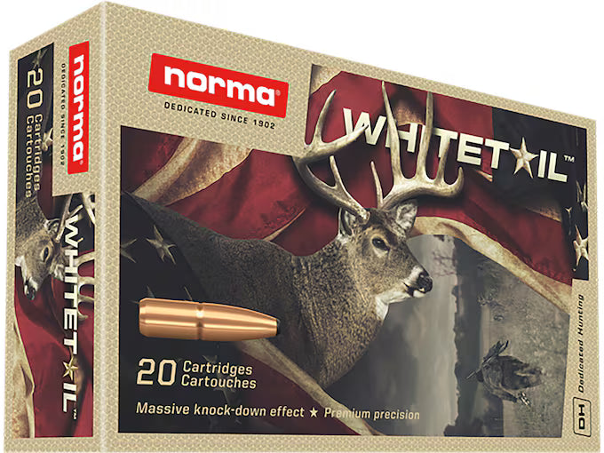 Norma Whitetail 6.5 Creedmoor Ammo 140 Grain Jacketed Soft Point Box of 20