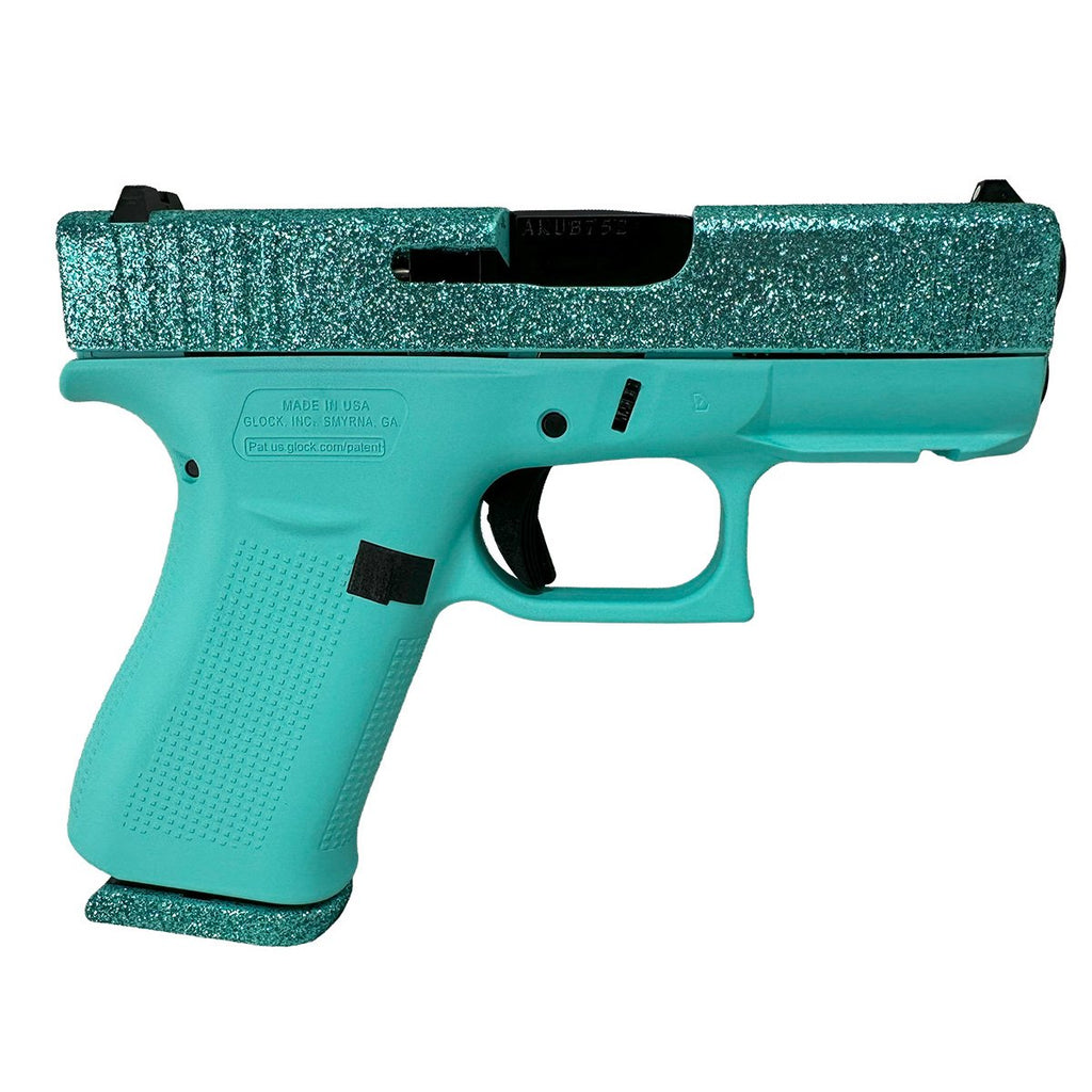 Glock 43X 9mm Luger 3.41" BBL (2)10RD Mags Glitter Maliblue