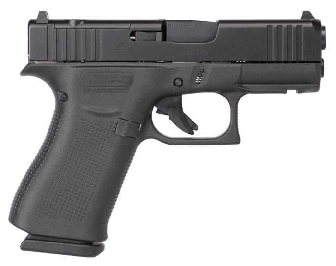 Glock G43X MOS 9mm Luger 3.41in Black Pistol - 15+1 Rounds(2x 15rd Mags)
