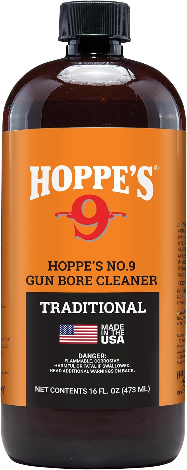 HOPPES #9 GUN BORE CLEANER 16OZ BOTTLE
