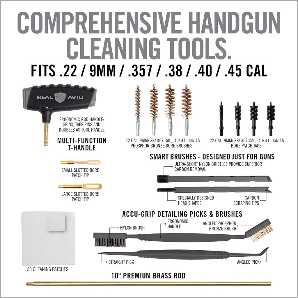 Real Avid Master Cleaning Station - Universal Hand-Gun Cleaning Kit
