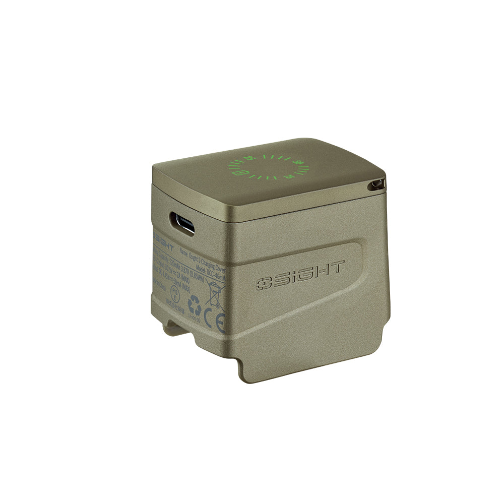 OLIVE GREEN OSIGHT S Multi-Reticle Micro Enclosed Sight with Charging Cover, 2 MOA Dot & 32 MOA Circle for RMSc Footprint, Parallax-Free Durable Reflex Sights (Red Dot)