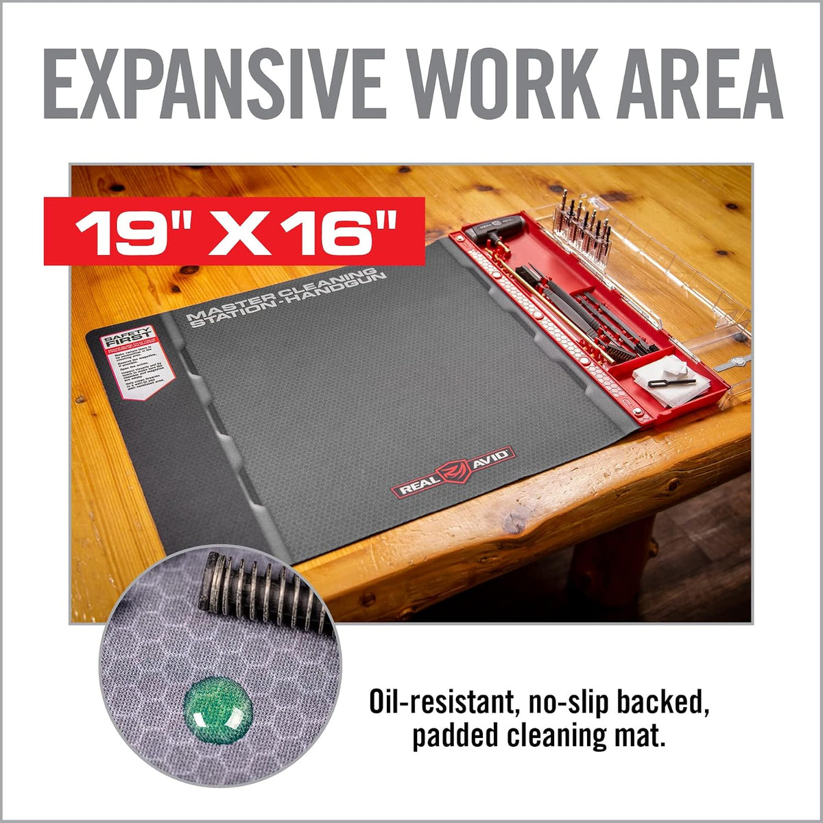 Real Avid Master Cleaning Station - Universal Hand-Gun Cleaning Kit