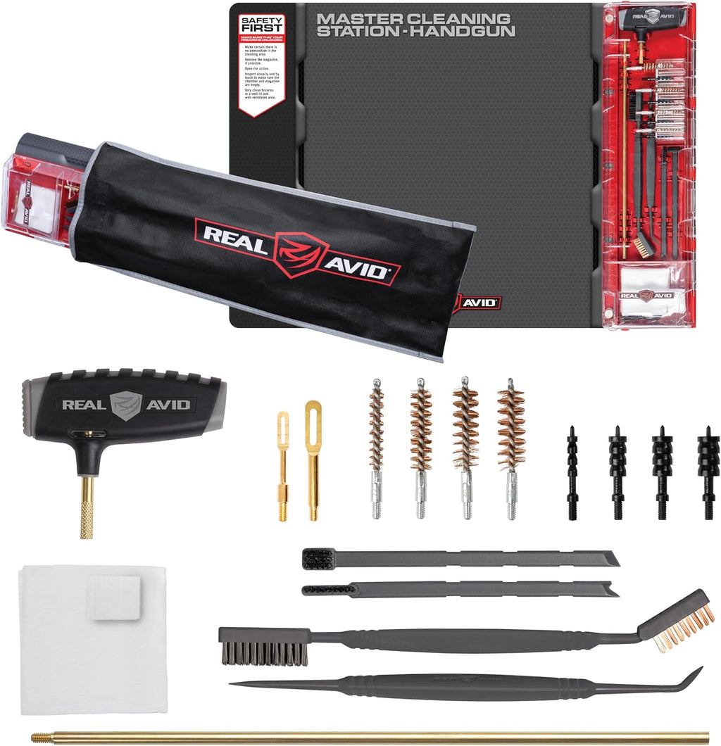 Real Avid Master Cleaning Station - Universal Hand-Gun Cleaning Kit