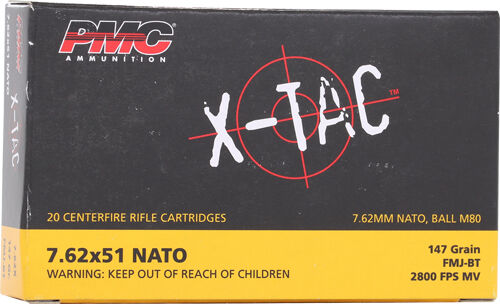 PMC 7.62x51 (7.62 NATO) 147GR FMJ-BT 20RD