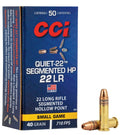 Quiet-22 Segmented HP, 22 LR, 40 Grain, Segmented Hollow Point, 710 fps (50) RD box