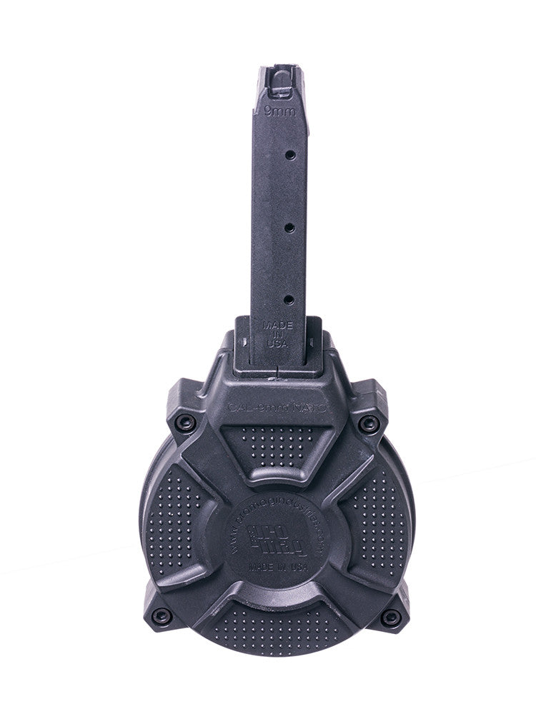 Fits the Glock® Model 17 & 19 9mm (50) Rd - Black Polymer Drum
