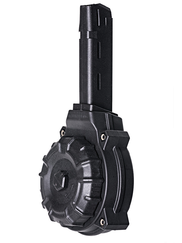 Fits the Glock® Model 17 & 19 9mm (50) Rd - Black Polymer Drum