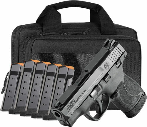 Smith & Wesson M&P9 Shield Plus 9mm 3.1” – 6 Mag Bundle + Range Bag – Thumb Safety – NEW