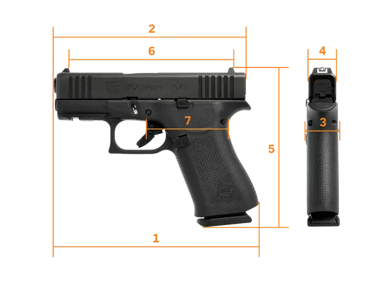 GLOCK G43X Subcompact Semi-Auto Pistol
