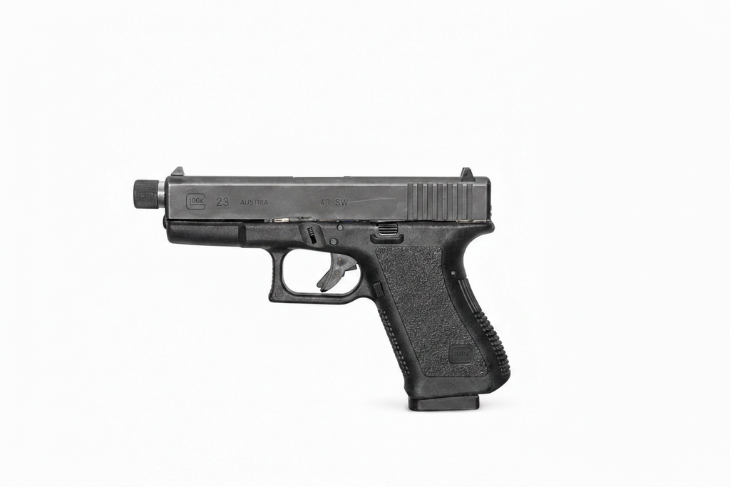 Used Glock 23 .40 S&W / 9mm Conversion – Threaded Barrel – Case & Magazine