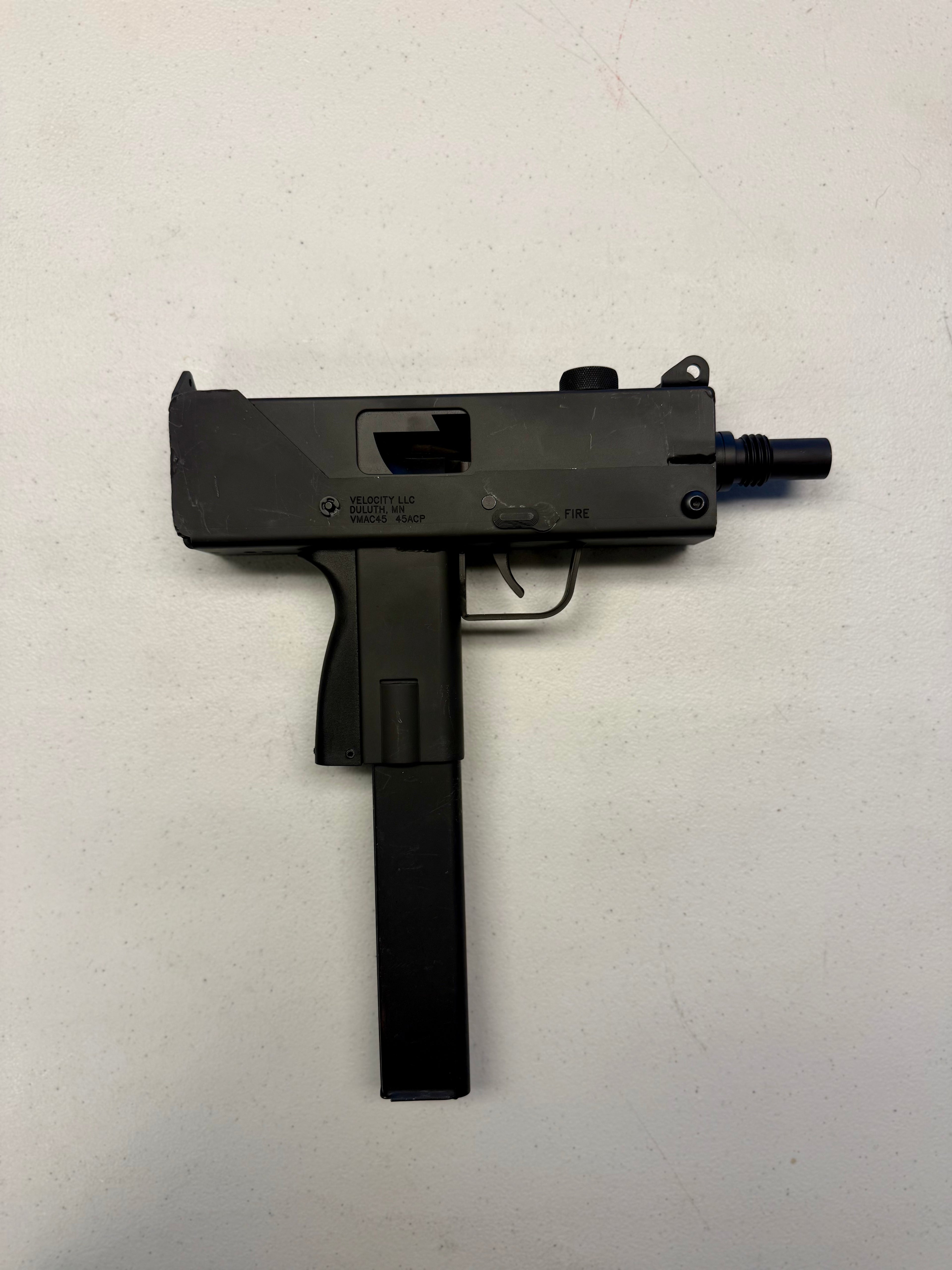 VMAC45 Top Cocking .45 ACP Pistol – Velocity Firearms (MAC-10 Style)