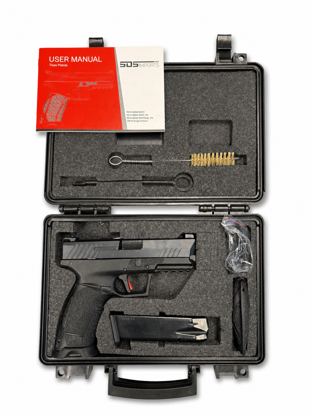 Tisas PX-9 Gen 3 Duty 9mm – Excellent Condition – 2 Magazines, Case & Accessories