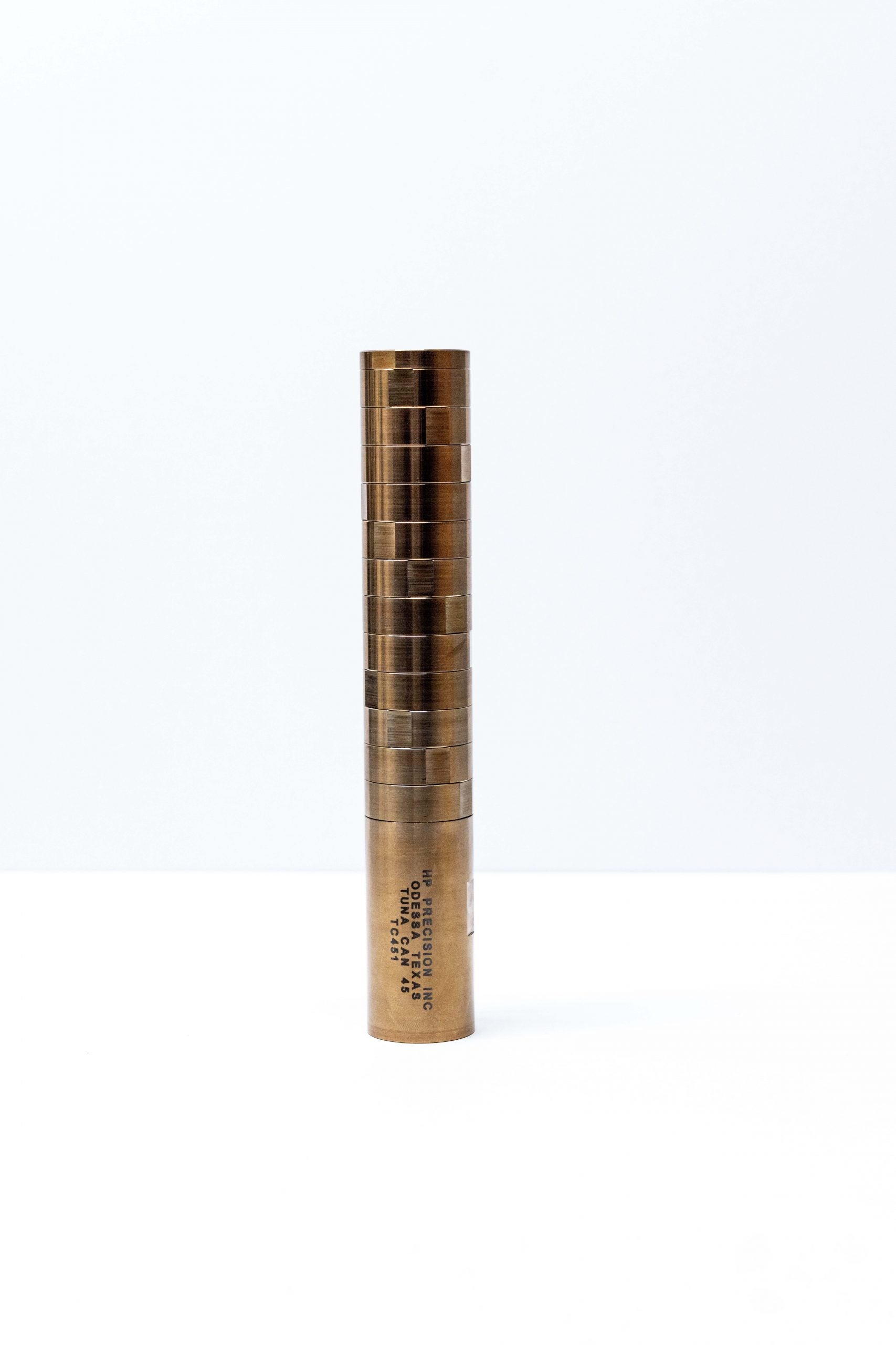 Tuna Cans .46Cal – L – Multi-Caliber Stainless Steel Silencer – (9-Baffle)