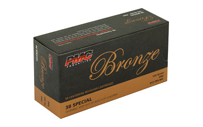.38 Special 132gr FMJ PMC Bronze Ammo 50 Rounds