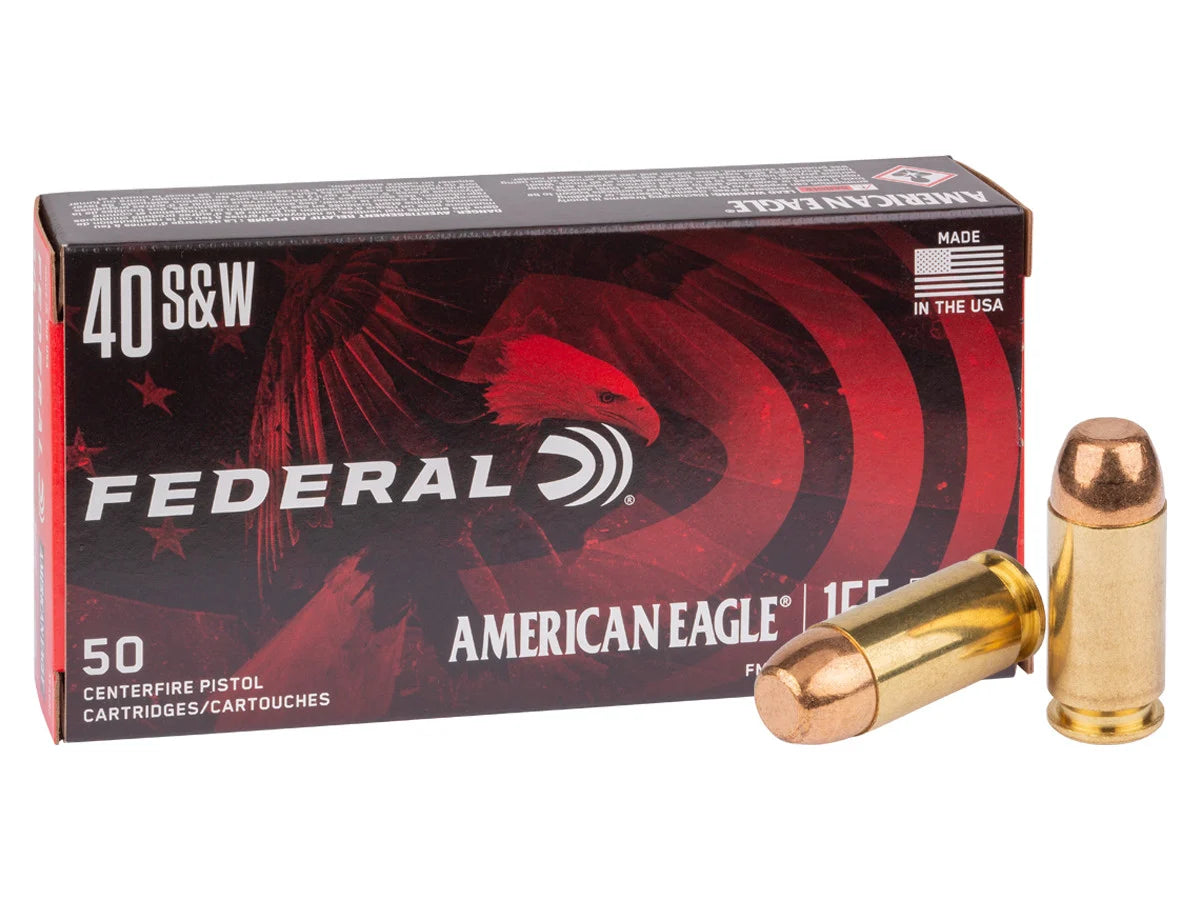 American Eagle Handgun, 40 S&W, 155 Grain, Full Metal Jacket, 1160 fps, 50 RD