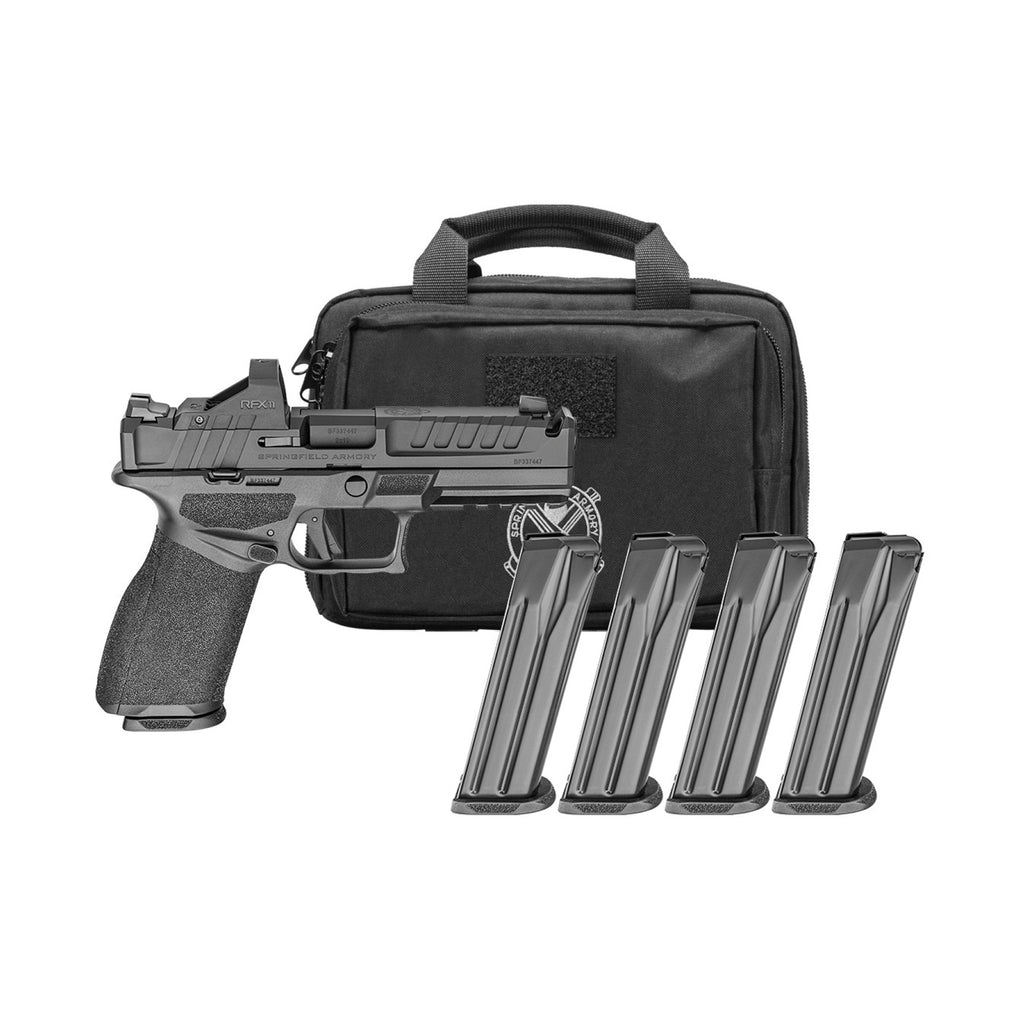Springfield, Echelon,9MM, 4.5" Barrel with Integral Compensator, Viridian Green Dot, 4 Magazines, (3)-17 Round and (1)-20 Round, Includes Range Bag