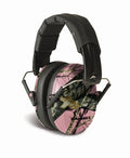 WALKERS MUFF SHOOTING PASSIVE PRO-LOW PROFILE 22dB PINK CAMO