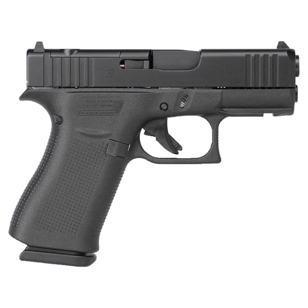 Glock G43X MOS 9mm Luger 3.41in Black Pistol - 15+1 Rounds(2x 15rd Mags)