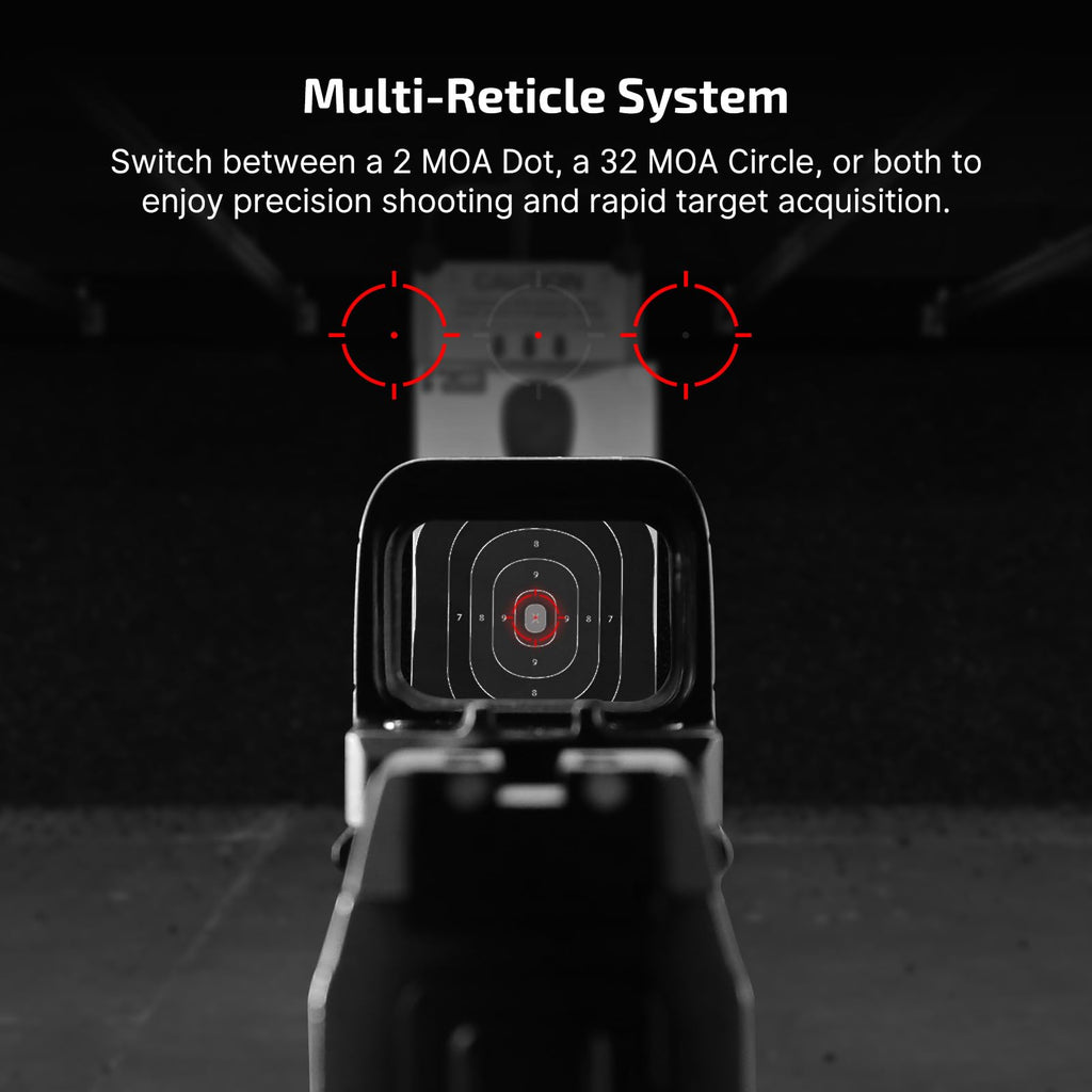 Osight S 2 MOA Dot & 32 MOA Circle Multi-reticle System Red Dot Sigh