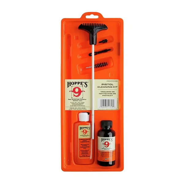 HOPPES PISTOL CLEANING KIT UNIVERSAL CLAMSHELL PACKAGE