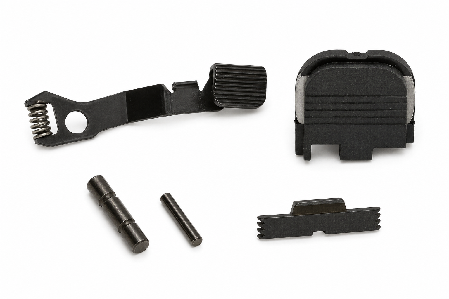 Glock 43X OEM Lower Parts Kit – Backplate, Pin Set, Slide Lock & Slide Release