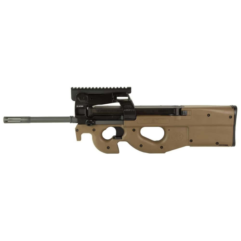 FN 3848950501 PS90 5.7x28mm 50+1 16.04" Black Steel Barrel, Flat Dark Earth Picatinny Rail Aluminum Alloy Receiver, Bullpup w/Thumbhole Flat Dark Earth Synthetic Stock, Ambidextrous