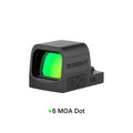 Osight SE RMSc Footprint Enclosed 6 MOA Green Dot Sight with Side-Loading Battery