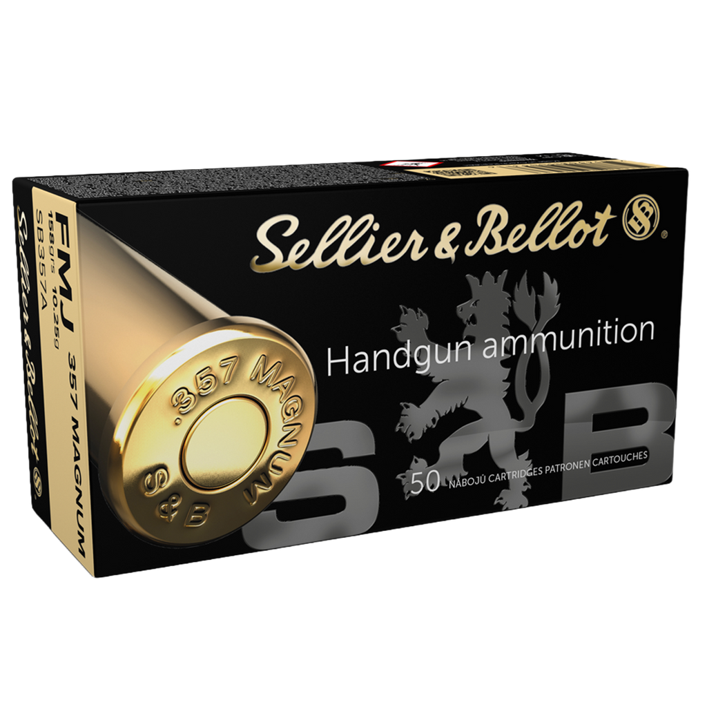 Sellier & Bellot .357 Magnum Ammo 158gr FMJ 50 Rounds