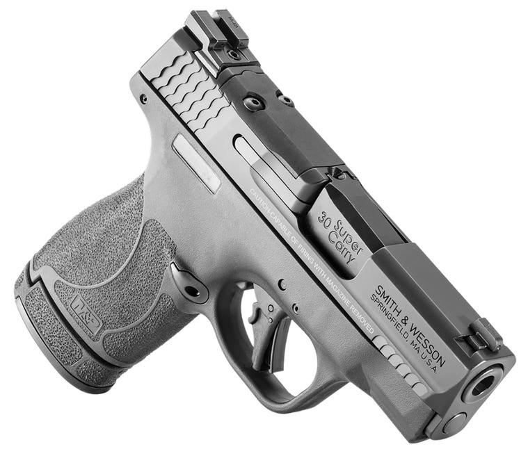 Smith and Wesson Shield Plus Optics Ready 30 Super Carry 3.1" Barrel 13/16-Rounds 2 Mags